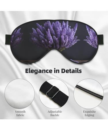 Shop Lavender Bouquet Print Unisex Sleep Eye Mask | Soft Comfort Eye Shade for Travel Yoga & Shift Work - Buy Online on GoSupps.com