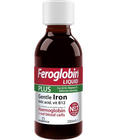Vitabiotics Feroglobin 200ml Plus Liquid - Iron Supplement for Energy & Vitality - Buy Online on GoSupps.com