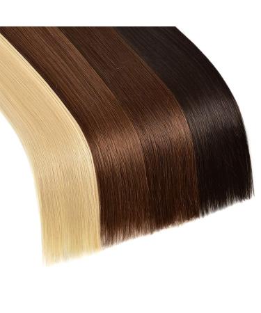 Double Weft Remy Human Hair Clip In Extensions 12 Inch #1B Natural Black - 70g 7pcs Silky Straight - Pack of 7 - Shop Now! - Buy Online on GoSupps.com
