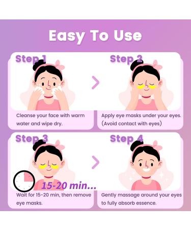 Under Eye Patches for Dark Circles & Puffiness - Hydrating Eye Masks to Reduce Bags & Smooth Wrinkles - Buy Online on GoSupps.com