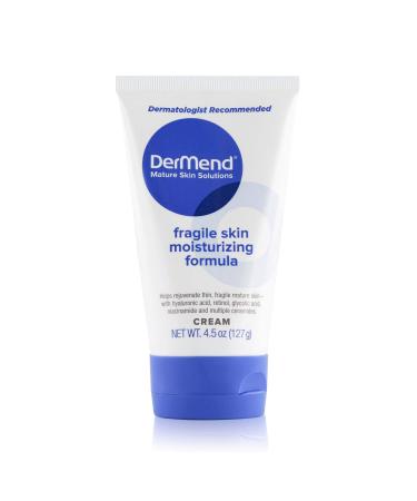 DerMend Specialized Fragile Skin Moisturizing Cream: Formula to Restore & Rejuvenate Mature Skin - Daily Moisturizer & Anti Wrinkle Cream for Firming & Strengthening Thin, Aging Skin - 4.5 Oz Tube 4.48 Ounce (Pack of 1)