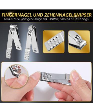 10-Piece Professional Toenail Pliers Set - Modacraft High-Quality Stainless Steel Pedicure Tools for Thick Ingrown and Fungal Nails - Buy Online on GoSupps.com
