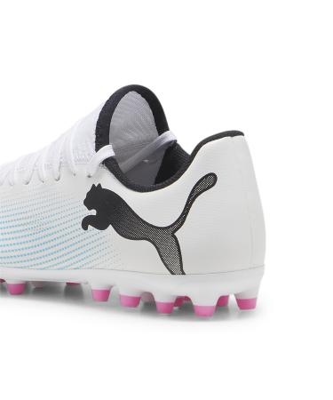 PUMA Unisex Kids Future 7 Play Mg Jr Soccer Shoe 38 EU White Black Poison Pink