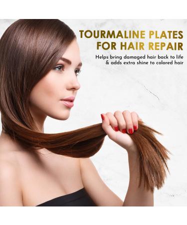 iKonic Supernova Tourmaline Flat Iron - Infrared Hair Straightener with 1 Inch Curved Plates for Maximum Smoothness & Shine | International Shipping Available - Buy Online on GoSupps.com