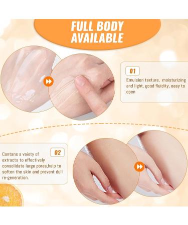 Orange Exfoliating Gel - Orange Enzyme Exfoliating Gel for Face & Body Deep Cleansing Peeling Scrub to Unclog Pores Remove Blackheads & Moisturize Skin Gentle Exfoliator for All Skin Types - Buy Online on GoSupps.com