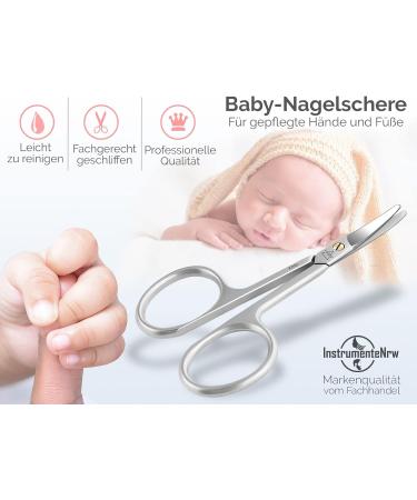 Buy Babyscher Children s Nail Scissors - Rustproof Stainless Steel Bent Tip Safe for Babies & Toddlers - 8 cm Manicure & Pedicure Tool - Buy Online on GoSupps.com