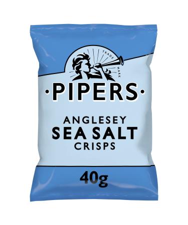 Pipers Crisps | Anglesey Sea Salt | 12 x 40g (UK)