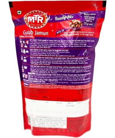 MTR Gulab Jamun Ready Mix 500G Traditional Indian Sweets With No Added Preservatives Approx. Makes About 100 Gulab Jamuns Dessert Time Pack Of 2 - Buy Online on GoSupps.com