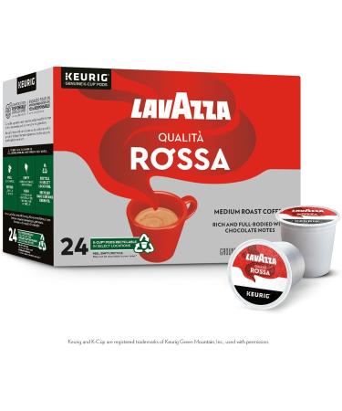Lavazza Qualit Rossa Medium Roast K-Cup Coffee Pods 24 Count For Keurig Coffee Makers Crema e Gusto 24 count (Pack of 1) - Buy Online on GoSupps.com