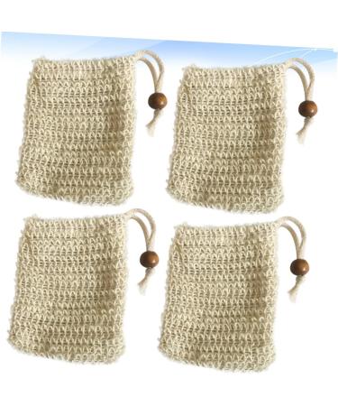 HAPINARY 4pcs Soap Storage Bag Bubble Maker Bag Foaming Net Facial Net Face Washing Bag Soap Holder - Buy Online on GoSupps.com