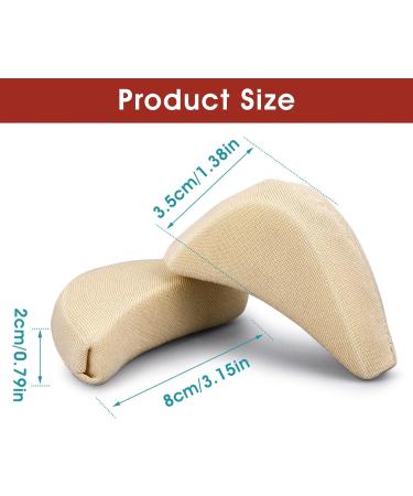 WLLHYF Soft Sponge Adjustable Shoe Filler Big Toe Plug Foot Brace Pads - 3 Pairs, Skin+Black - Comfortable Inserts for High Heels & Relief from Foot Pain - Reusable & Adjustable for Perfect Fit - Buy Online on GoSupps.com