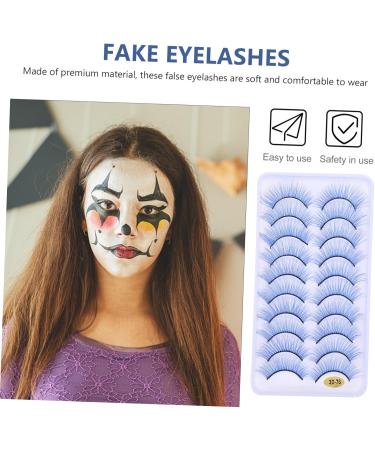 minkissy 10 Pairs Fake Eyelashes Dollsthetic Lashes Faux Lashes Cosmetic Supplies Makeup Lashes Halloween Women False Eyelashes Halloween Fake Lashes False Lashes Fiber Make up Extend - Buy Online on GoSupps.com