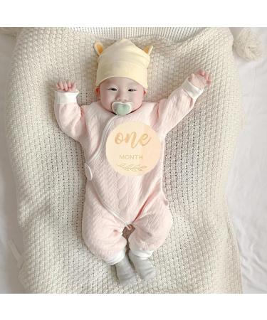 14Pcs Wooden Baby Milestone Cards for Baby's First Year Growth Photography - Buy Online on GoSupps.com