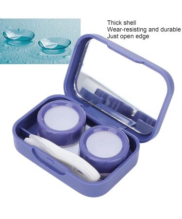 Buy Cute Portable Travel Contact Lens Container Set with Mirror & Tweezers - Darkellila - Buy Online on GoSupps.com