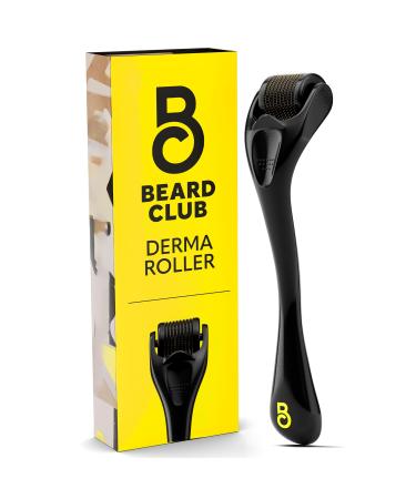 The Beard Club Derma Roller for Face Body and Scalp - Microneedling Roller for Men and Women with 540 Titanium Microneedles - Beard Roller for Hair & Beard 1 Count (Pack of 1)
