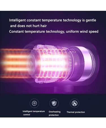 Hair Dryer Hairdryer Hairdryers for Women Travel Blow Dryer Hair Dryers Lightweight Household Hair Dryer with Blue Light Negative Ion Collector Nozzle (14X26X7CM yellow) 14X26X7CM Yellow - Buy Online on GoSupps.com