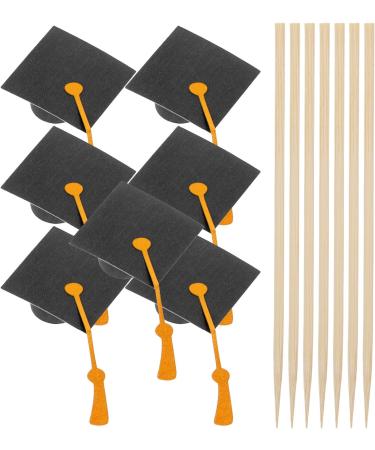 ABOOFAN 7pcs Graduation Cake Toppers - Class of 2024 Mini Graduation Caps Cupcake Picks for Party Decor - Buy Online on GoSupps.com