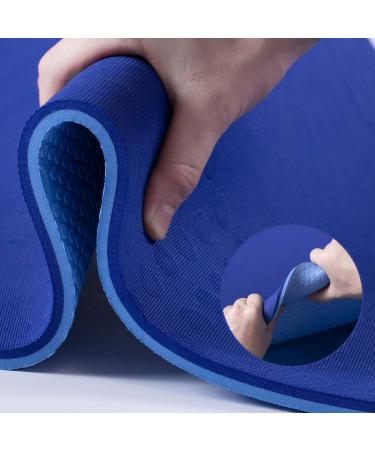 JELS Extra Thick Yoga Mat, 2/5 inch, Ergonomic 3D Non Slip Design, SGS Certified TPE Material, Yoga Mat for Men Women with Carrying Strap,Exercises Mat for Yoga, Pilates and Floor Workout(72