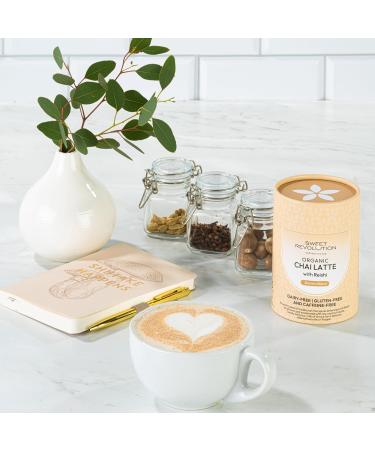 Sweet Revolution Organic Barista Chai Latte Blend with Reishi Gluten-free Dairy-free Refined Sugar-free 70g jar - Buy Online on GoSupps.com