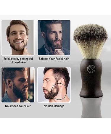 FRANK Synthetic Hair Shaving Brush for Men | 22mm Knot | Professional & Personal Use - Buy Online on GoSupps.com