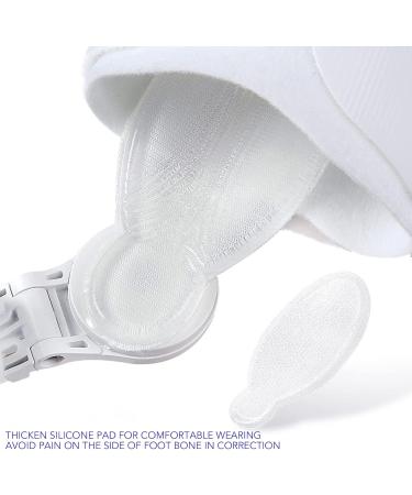 Adjustable Thumb Valgus Corrector | Silicone Toe Straightener (Black) | Prevent Overlapping & Align Hallux Valgus - Buy Online on GoSupps.com