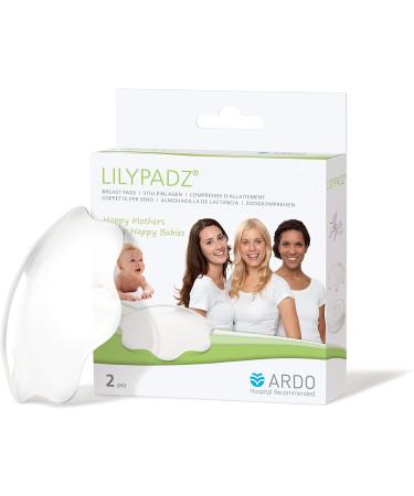ARDO LilyPadz Reusable BPA Free Silicone Breast Pads - Self Adhering & Breathable Nursing Pads for New Mothers - Hospital Bag & Postpartum Essential - Buy Online on GoSupps.com