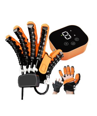 Rehabilitation Robot Gloves Equipment for Stroke Recovery Adaptive Training Hemiplegic Finger Flexion Robot Glove for Hand Strength Exercise left hand Large