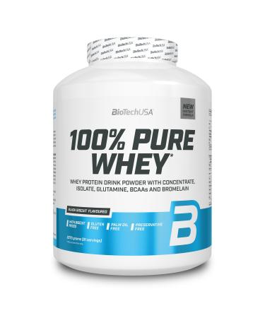 Biotechusa 100% pure whey |Protein powder with BCAA and glutamine |Gluten -free palm oil -free |21g protein per portion 2.27 kg black biscuit black biscuit 2.27 kg (1 Pack)