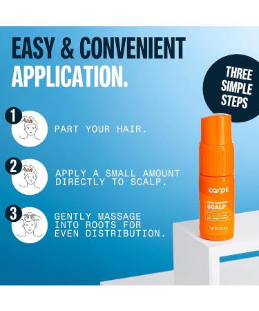 Carpe Sweat Absorbing Scalp Powder: Non Aerosol Dry Shampoo for Men & Women - Residue Free, Oily Hair Treatment for Dark & Light Hair - Use Between Washes - Buy Online on GoSupps.com