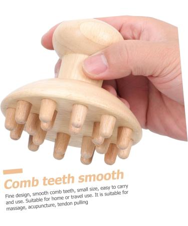 Goohochy Wooden Massage Comb - Home Gua Sha Head Massager for Health & Wellness - Handheld Wooden Shampoo Brush - Buy Online on GoSupps.com