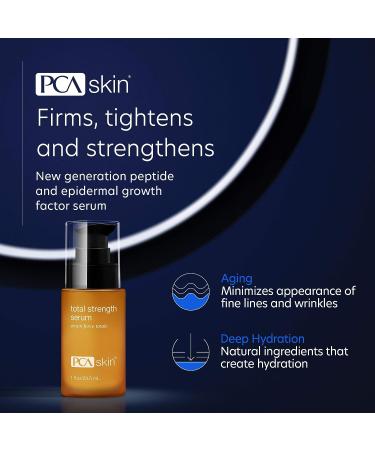 PCA SKIN Total Strength Serum - Plumping & Firming Treatment with Growth Factors & Peptides 1 Fl Oz - Buy Online on GoSupps.com