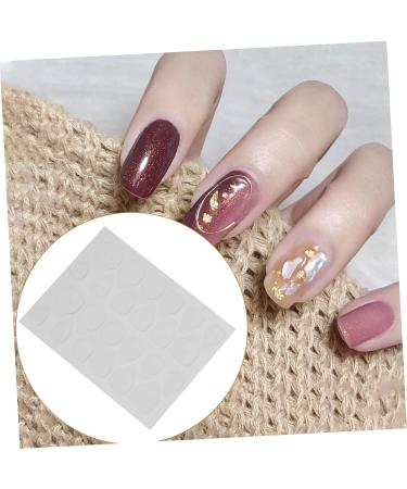 Beatifufu 20 Sheets Double Sided Adhesive Nail Stickers Transparent Tape Nail Decals for Nail Art Clear Tape Clear Double Sided Tape Double Sided Tape Clear Gummed Paper 8x6cm Transparent - Buy Online on GoSupps.com