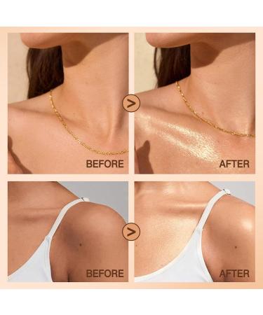 ARCHIDATE Body Glow Oil SPF 45 Broad Spectrum Sunscreen Shimmer Body Oil For Face & Body with Coconut Oils Moisturizing Nourish Skin Lightweight Fast-Absorbing Non-Greasy - Buy Online on GoSupps.com