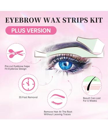 Beauty7 Eyebrow Wax Strips - 48 Pre-Cut Strips & 6 Clean Oil Towels | Pain-Free Persian Waxing for Perfect Eyebrows - Buy Online on GoSupps.com