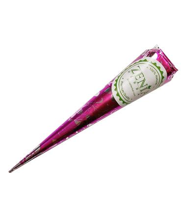 Zenia 100% Natural Henna Paste Hair Dye Cones - 12 Pack, Reddish Brown Color - Buy Online on GoSupps.com