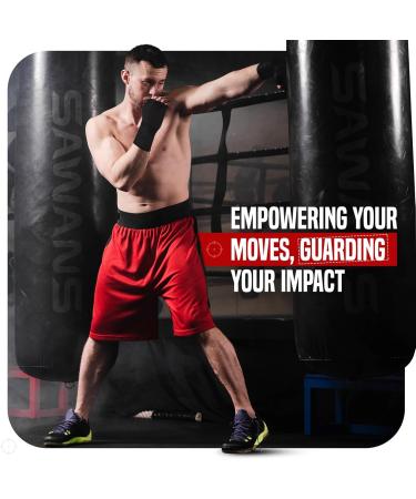 Sawans Inner Gloves for Muay Thai & Boxing Elastic Bandages for Training MMA & Kickboxing Durable Punching Gloves in Black - Buy Online on GoSupps.com