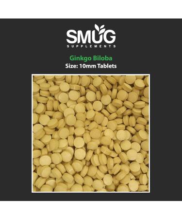 SMUG Ginkgo Biloba Tablets - 100 High Strength 6000mg for Memory & Cognitive Function - Vegan, Made in Britain - Buy Online on GoSupps.com
