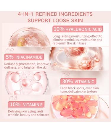 Niacinamide Serum - Hyaluronic Acid Serum for Face - Face Serum for Women - Skin Care for Dark Spot Correcting Glow Serum - Face Serum for Anti-Ageing and Wrinkles - Buy Online on GoSupps.com