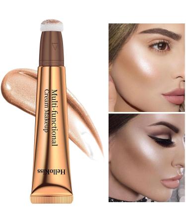 Liquid for Cheeks - Creamy Highlighter Stick Waterproof Sheer Glow Buildable Color Contouring and Blendable Highlighter Makeup Stick for Face Fulenyi 6# - Buy Online on GoSupps.com