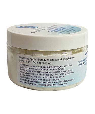SIeep Tight Neck & Chest Mask/Cream - Firming Peptides Hibiscus Hyaluronic Acid | 4 oz by Diva Stuff - Youthful Skin Aloe & Green Tea Scent - Buy Online on GoSupps.com