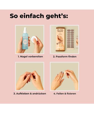  Jacky M JACKY M. Pack of 20 Gel Nail Adhesive Films - Pale Pink - UV/LED Curing - Buy Online on GoSupps.com