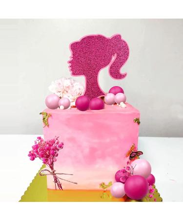 22 PCS Hot Pink Girl Cake Toppers for Wedding, Birthday, Baby Shower - Girl Theme Party Decoration Supplies - Buy Online on GoSupps.com