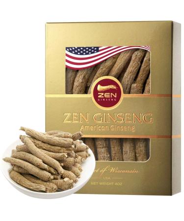 American Wisconsin Ginseng  Small Long Root (4oz/Box) / Non-GMO, Gluten Free Ginseng. Boosts Body Immunity, Energy for Man & Women