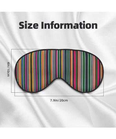 SSIMOO Colorful Stripes Light-Blocking Eye Mask | Ultra-Soft & Comfortable for Restful Sleep - International Shipping - Buy Online on GoSupps.com