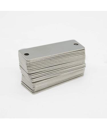 StayMax 25 Pack Stainless Steel Rectangle Stamping Blanks with Two Holes - Buy Online on GoSupps.com