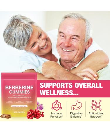 BTSE Berberine Gummies - Berberine Complex Gummies for Metabolism Energy - Natural Watermelon Flavor 60 Gummies - Buy Online on GoSupps.com