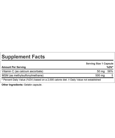Andrew Lessman MSM 500 180 Capsules - Concentrated Organic Sulfur for Joints Skin Nails Hair - No Additives - 180 Count - Buy Online on GoSupps.com