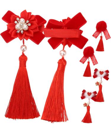 FRCOLOR 6 Pairs Hanfu Fur Ball Hair Clip Hair Accessory for Women Girls Hair Accessories Hair Gems for Women Hanfu Hair Clip Women Qipao Hair Barrette Headgear Hairball Miss Festive - Buy Online on GoSupps.com