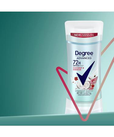 Degree 72-Hour Coconut & Hibiscus Women's Antiperspirant Deodorant - 4-Pack with MotionSense Technology - Buy Online on GoSupps.com