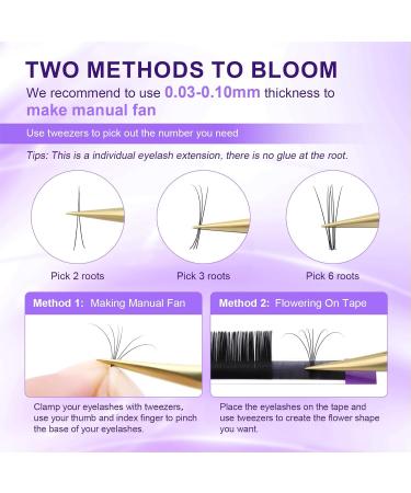 Nagaraku Individual Eyelash Extensions - Permanent Volume Matt Black - 0.10D Curl 11mm - Single Eyelashes for Effortless Glam - Buy Online on GoSupps.com